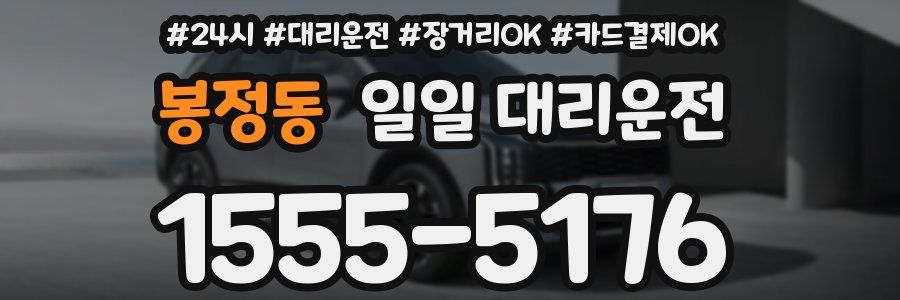 봉정동 일일 대리운전
