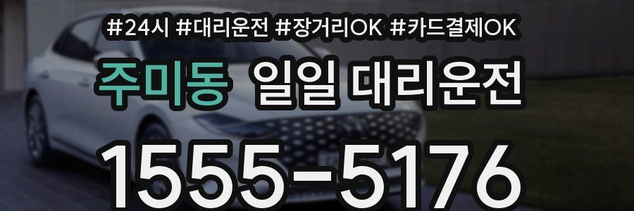 주미동 일일 대리운전