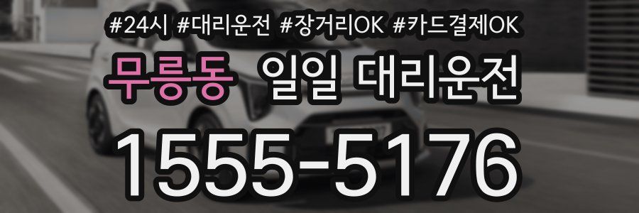 무릉동 일일 대리운전