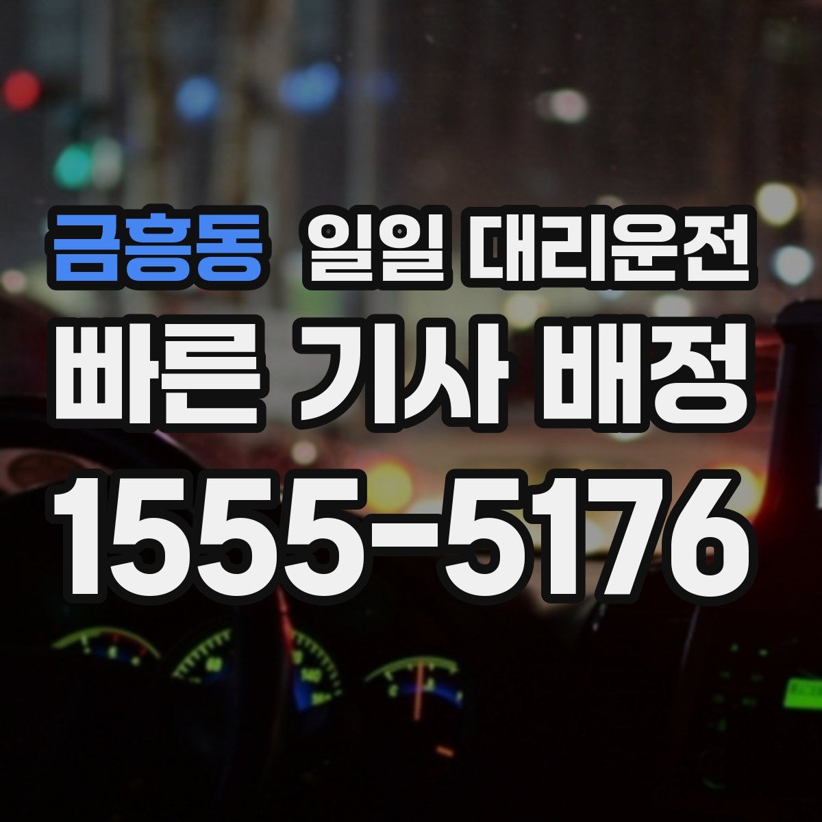 금흥동 일일 대리운전