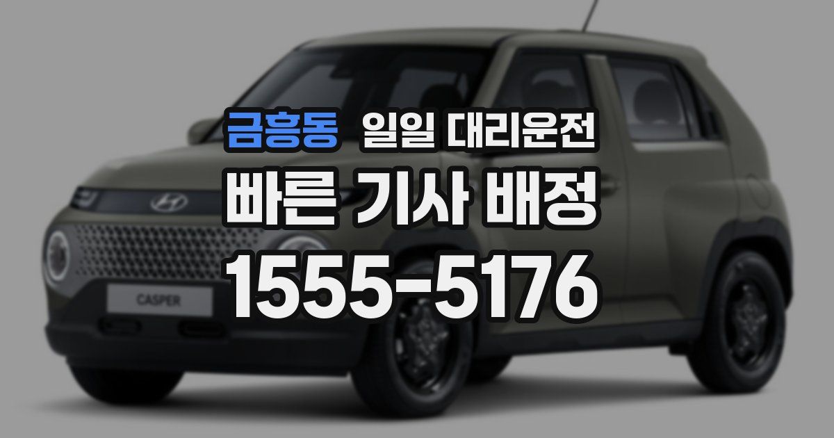 금흥동 일일 대리운전