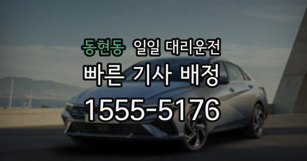 동현동 일일 대리운전