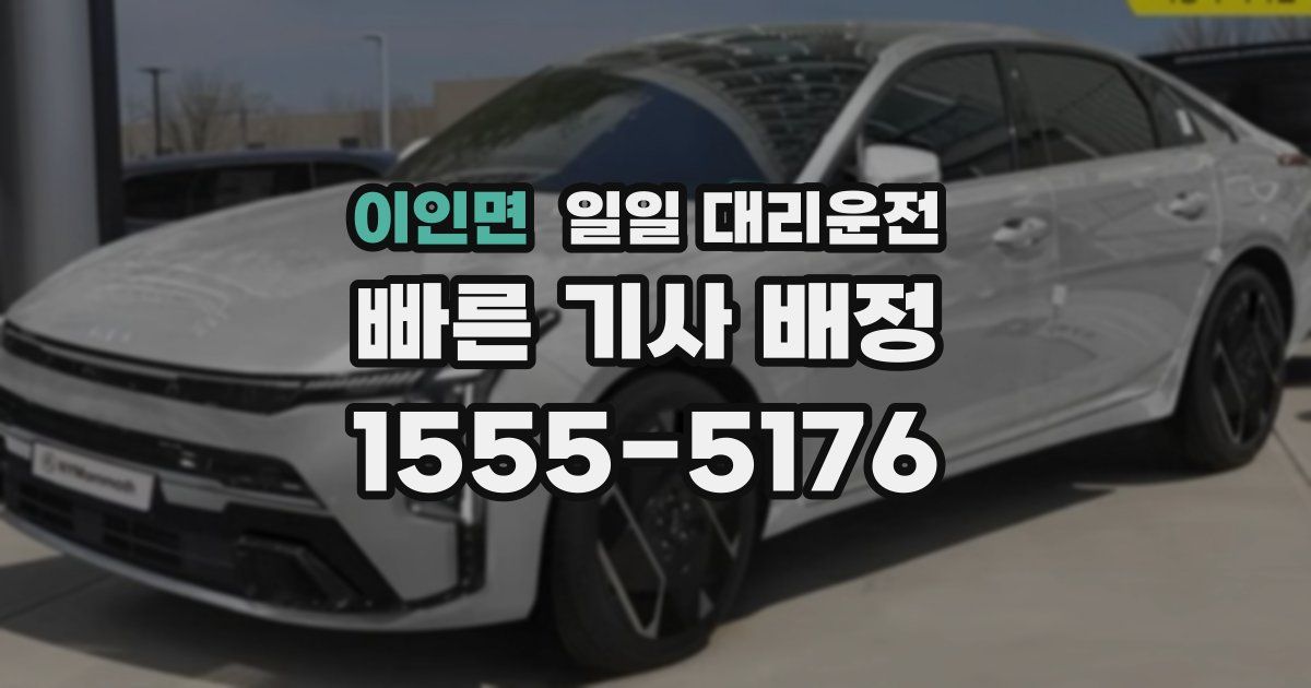 이인면 일일 대리운전