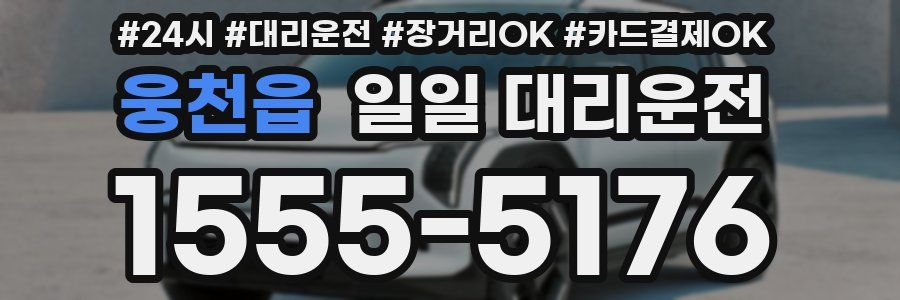 웅천읍 일일 대리운전