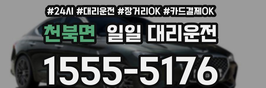 천북면 일일 대리운전