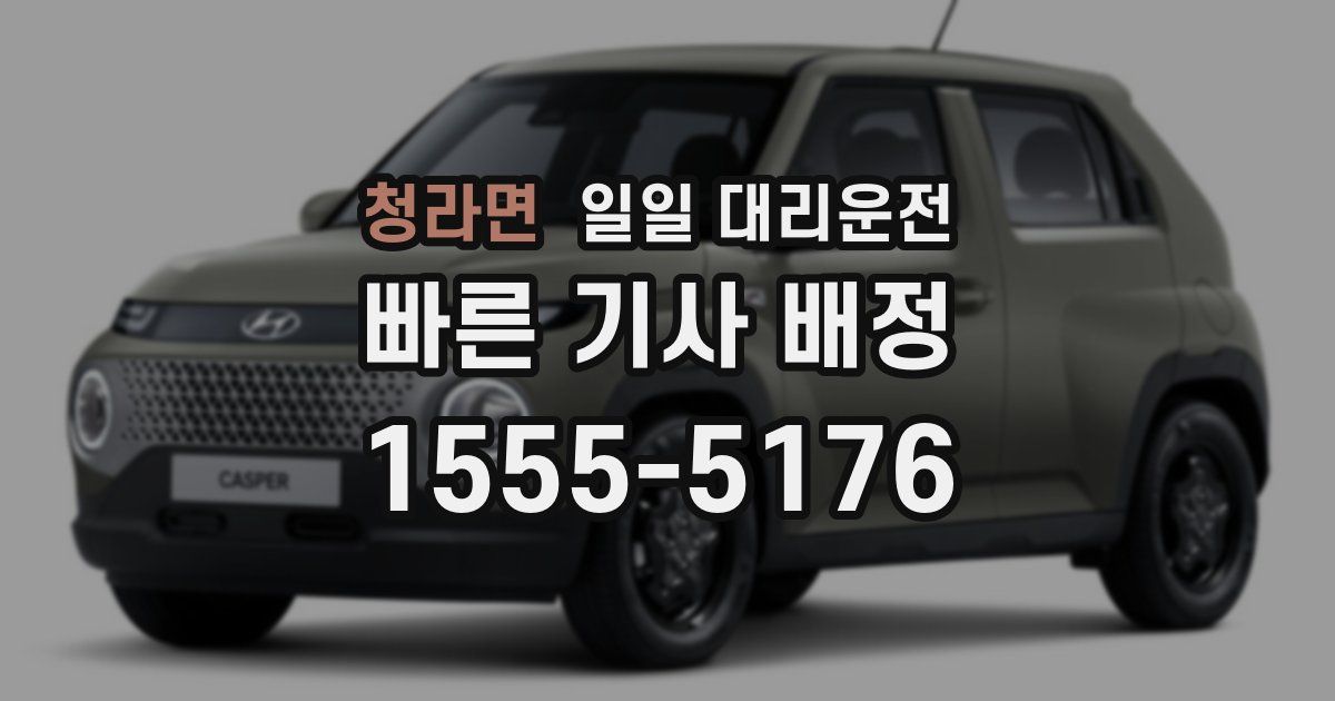 청라면 일일 대리운전
