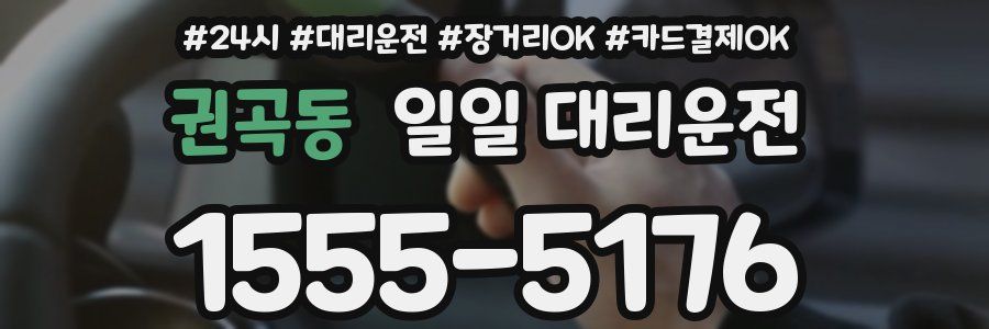 권곡동 일일 대리운전
