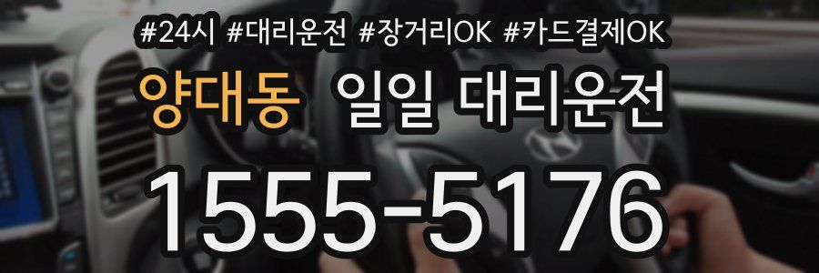 양대동 일일 대리운전
