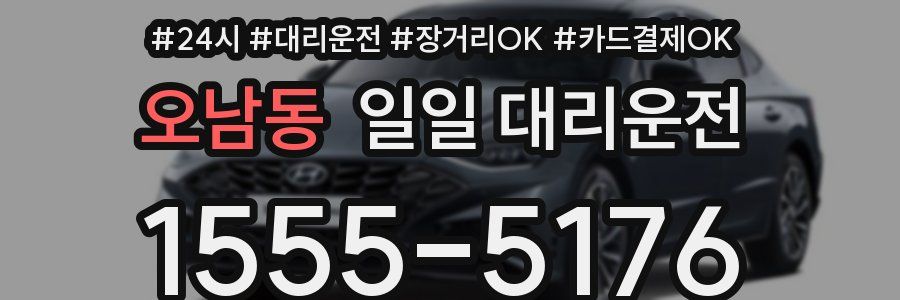 오남동 일일 대리운전