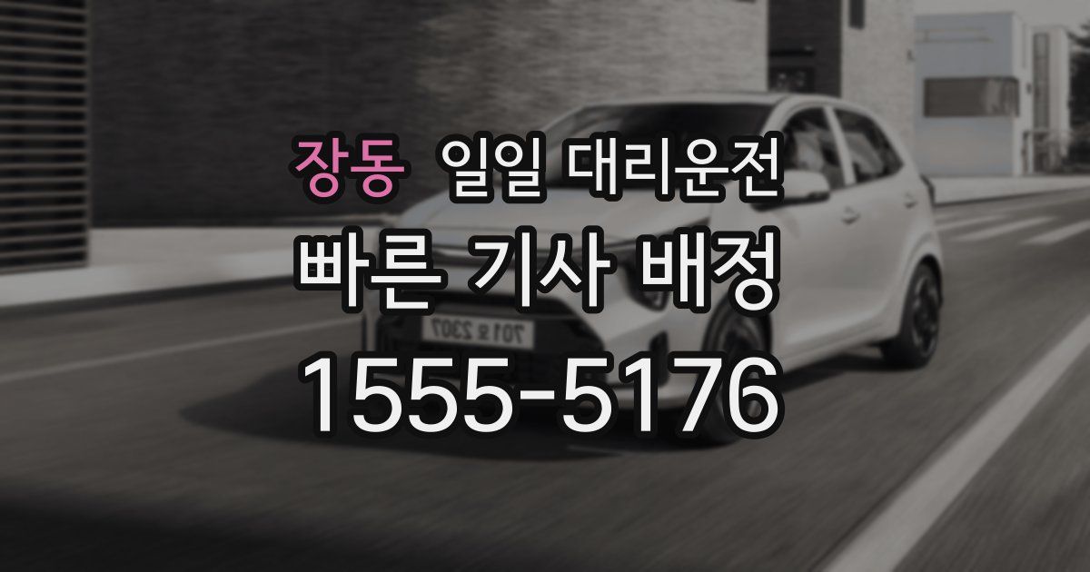 장동 일일 대리운전