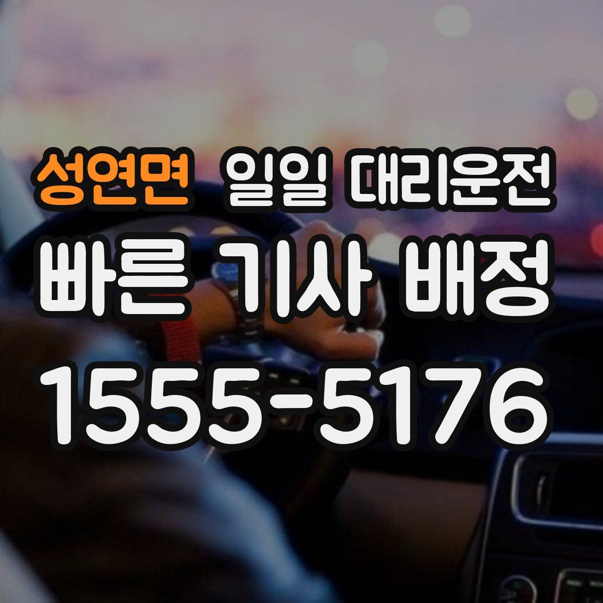 성연면 일일 대리운전