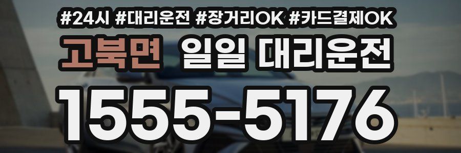 고북면 일일 대리운전