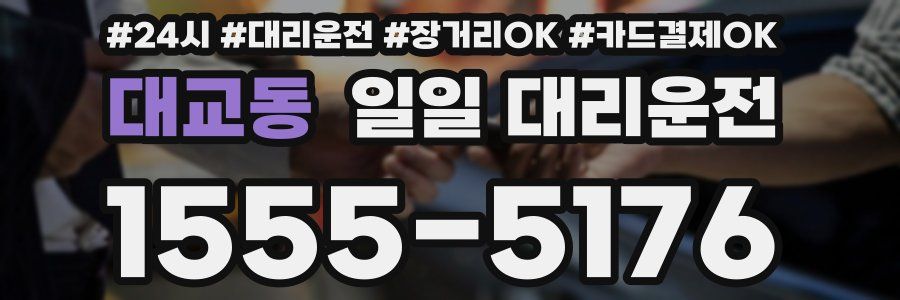 대교동 일일 대리운전