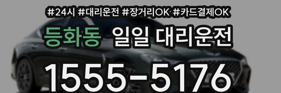 등화동 일일 대리운전