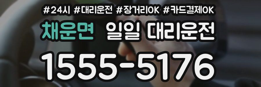 채운면 일일 대리운전