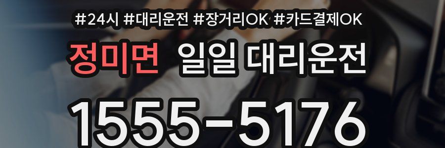 정미면 일일 대리운전