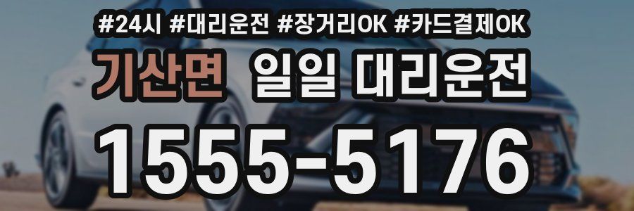 기산면 일일 대리운전