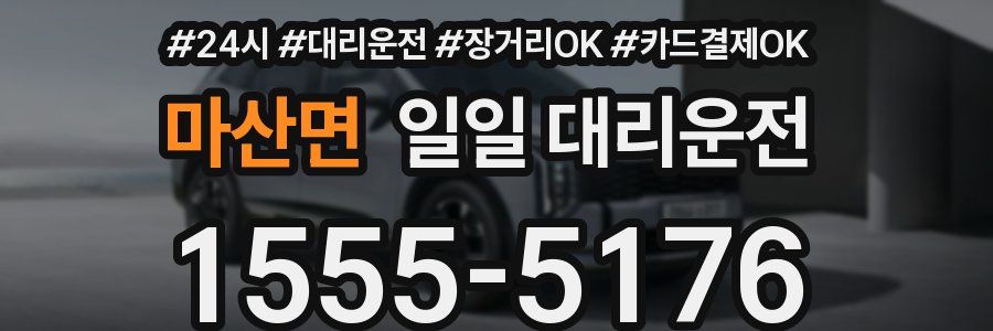 마산면 일일 대리운전