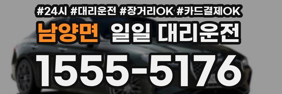 남양면 일일 대리운전