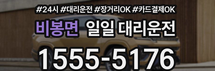비봉면 일일 대리운전