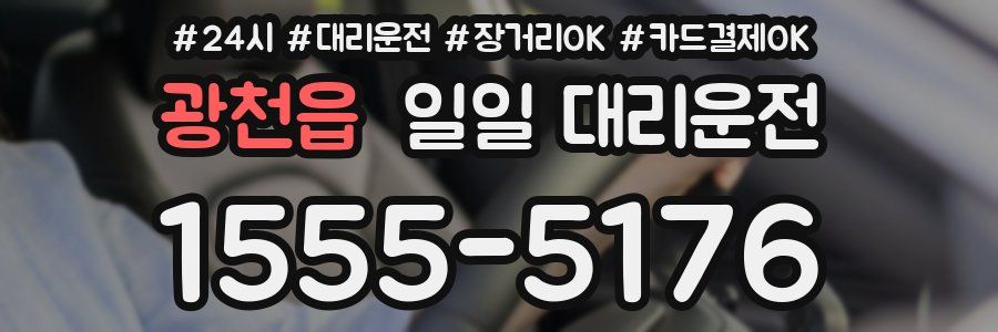 광천읍 일일 대리운전