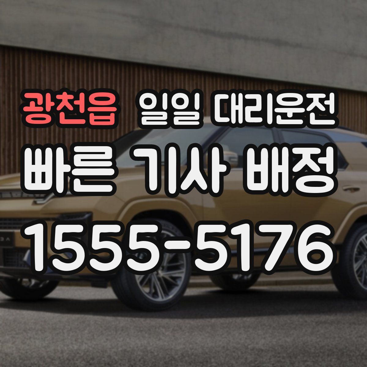 광천읍 일일 대리운전
