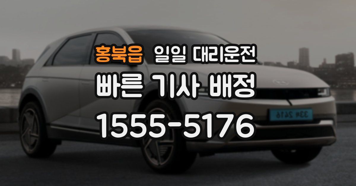홍북읍 일일 대리운전