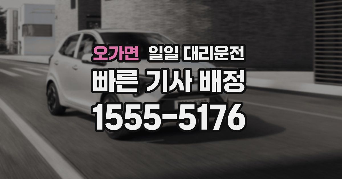 오가면 일일 대리운전