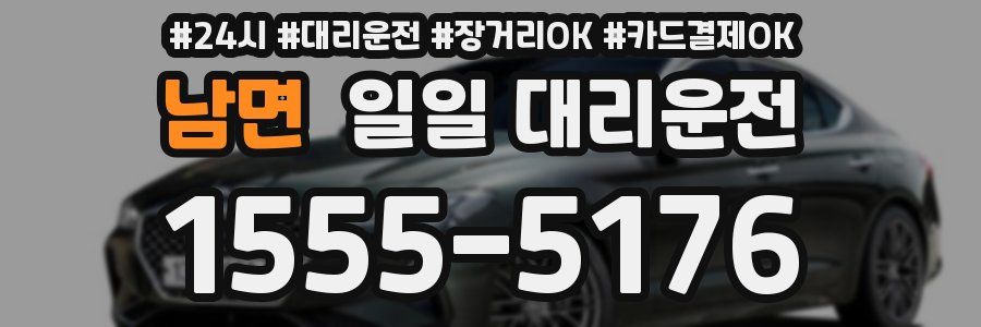 남면 일일 대리운전