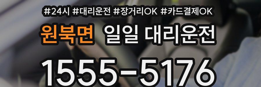 원북면 일일 대리운전