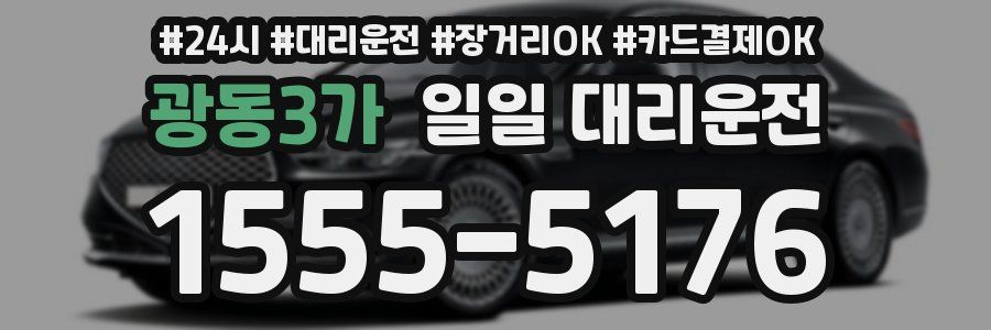 광동3가 일일 대리운전
