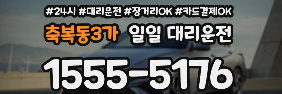 축복동3가 일일 대리운전