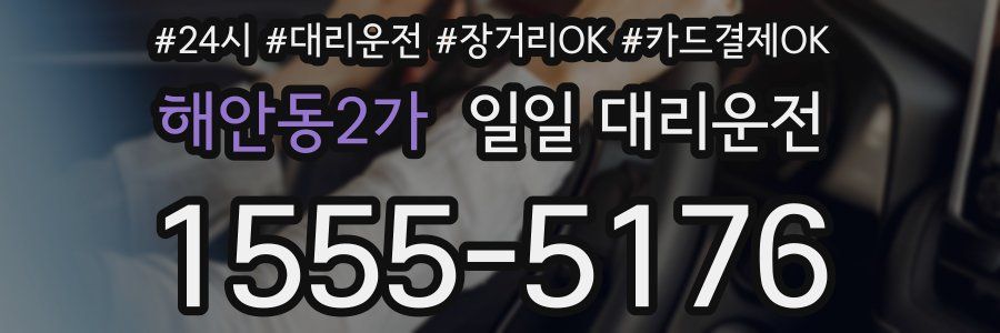 해안동2가 일일 대리운전