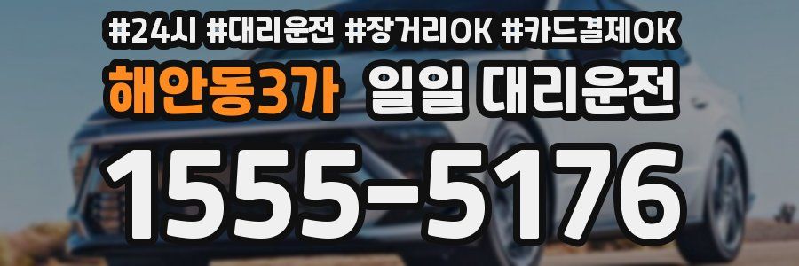 해안동3가 일일 대리운전