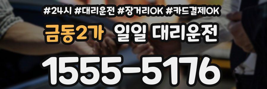 금동2가 일일 대리운전