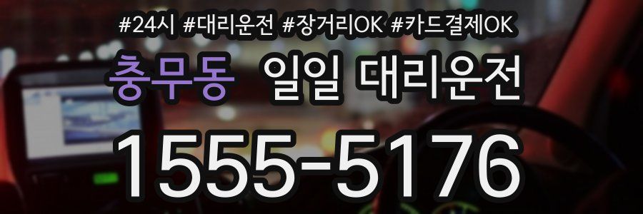 충무동 일일 대리운전