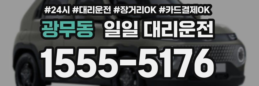 광무동 일일 대리운전