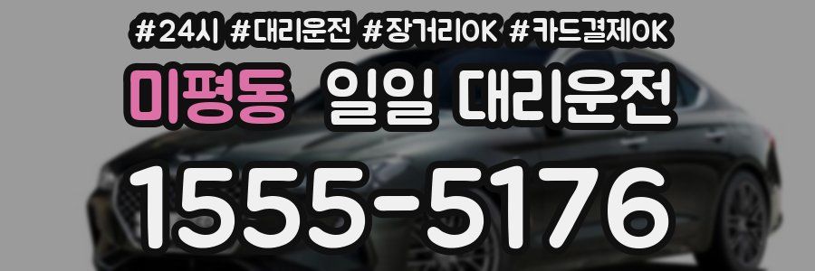 미평동 일일 대리운전