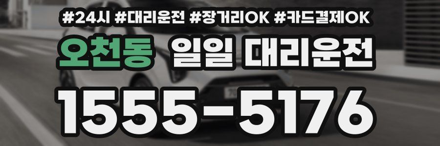 오천동 일일 대리운전