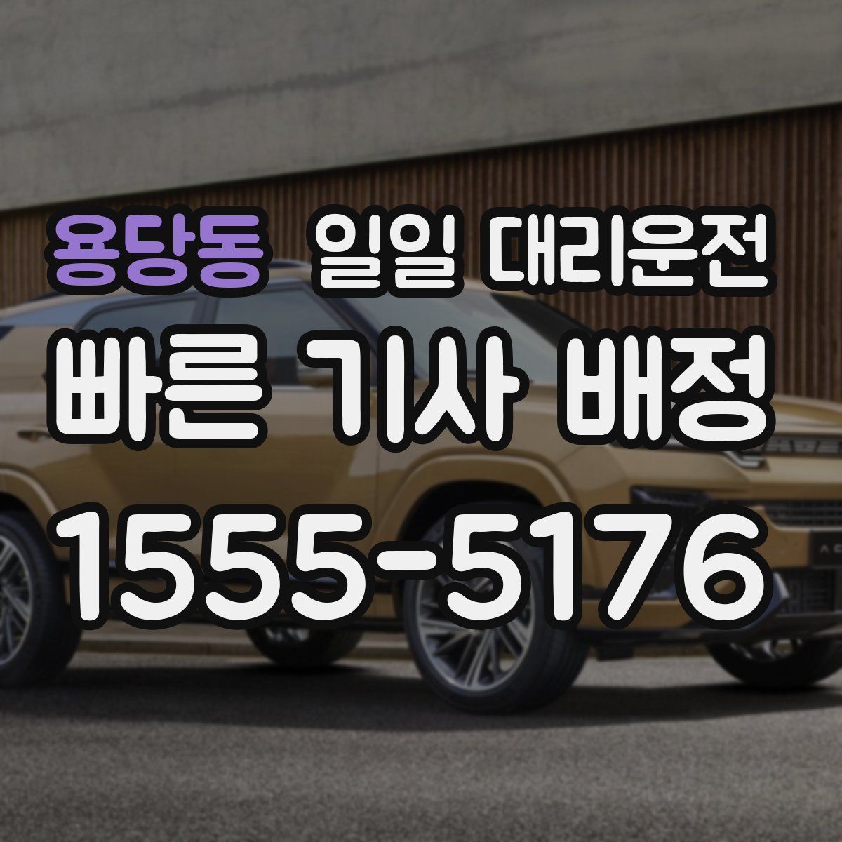 용당동 일일 대리운전