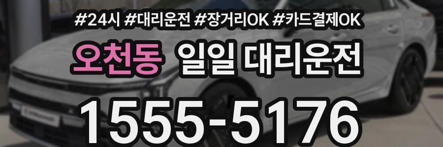 오천동 일일 대리운전