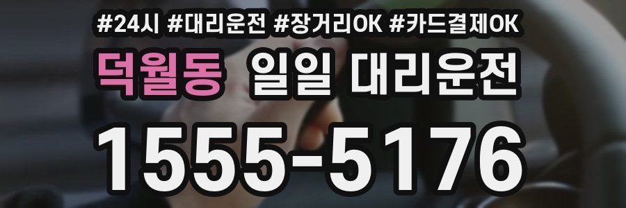 덕월동 일일 대리운전