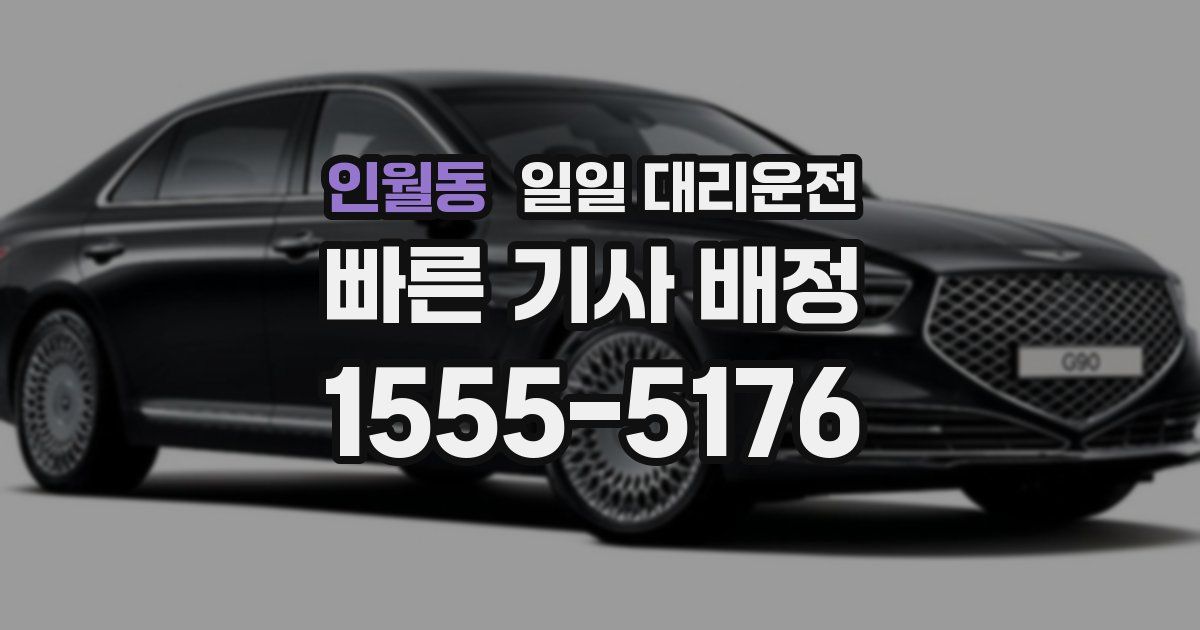 인월동 일일 대리운전