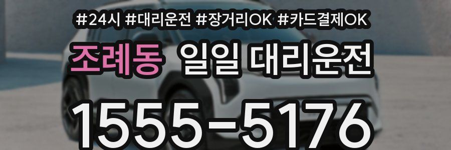 조례동 일일 대리운전