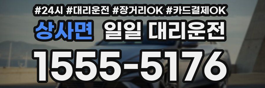 상사면 일일 대리운전