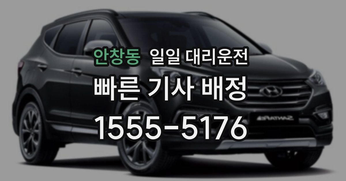 안창동 일일 대리운전