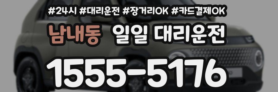 남내동 일일 대리운전