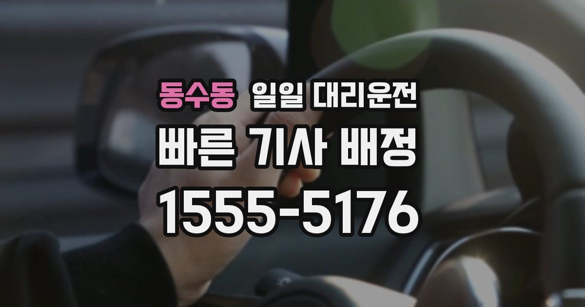 동수동 일일 대리운전