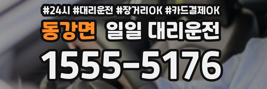 동강면 일일 대리운전
