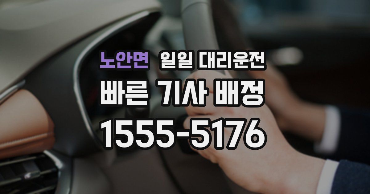 노안면 일일 대리운전